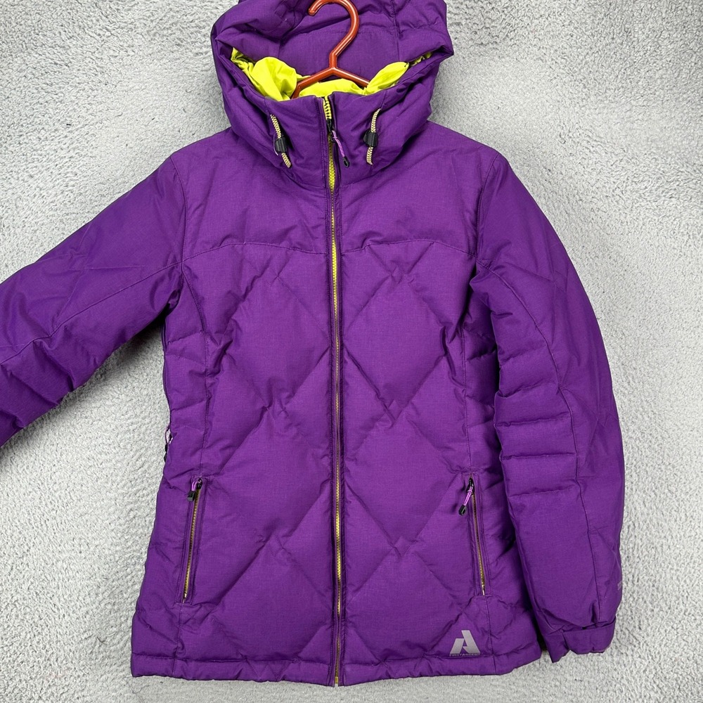 Eddie Bauer First Ascent Coat Ski Jacket Womens Small Purple Goose Down 700 Pill
